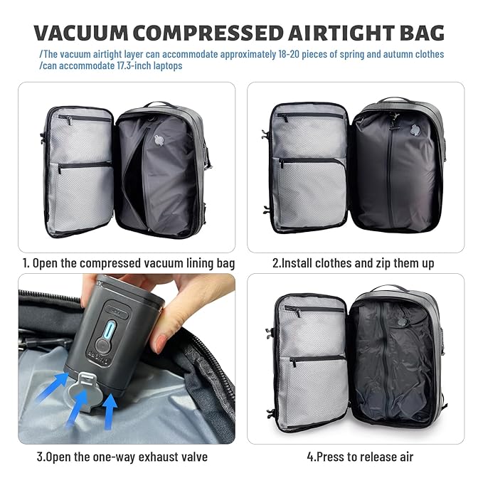 AIRVAC – The Smart Travel Compression Backpack - Williams Brothers