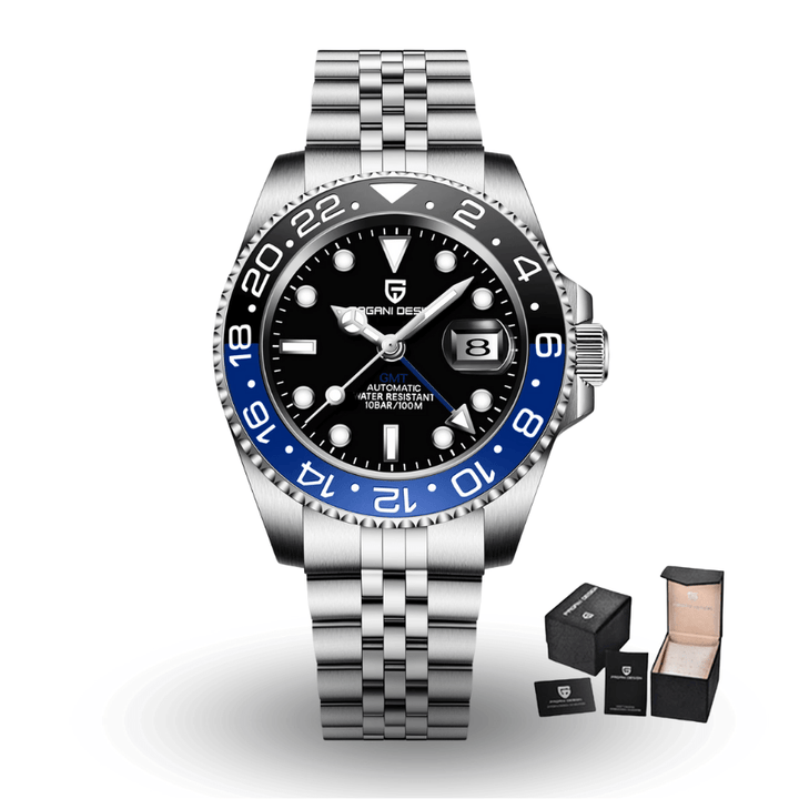 Horizon Automatic Black & Blue Watch - Williams Brothers