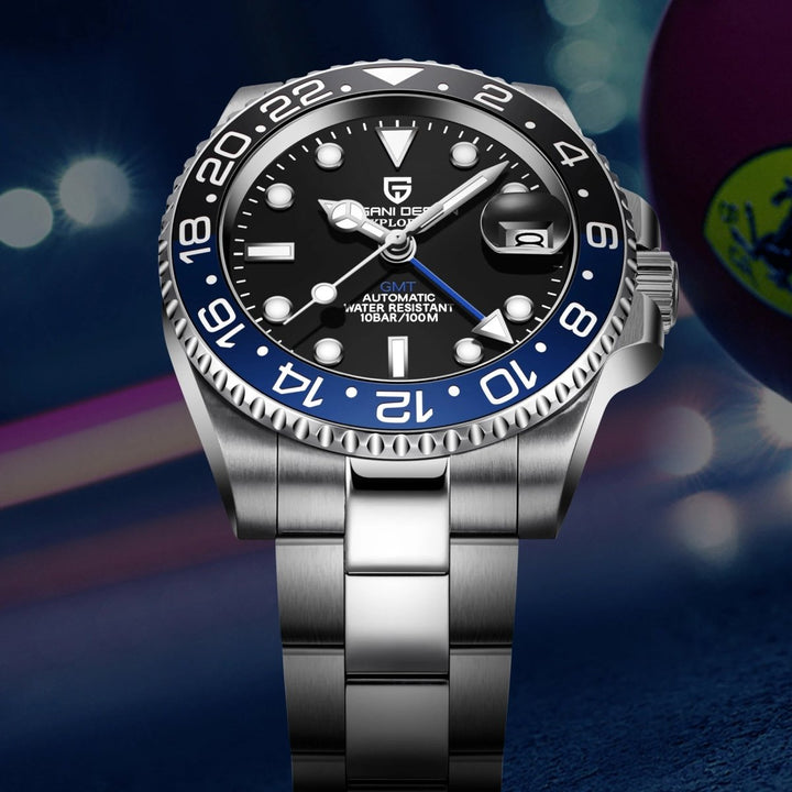 Horizon Automatic Black & Blue Watch - Williams Brothers