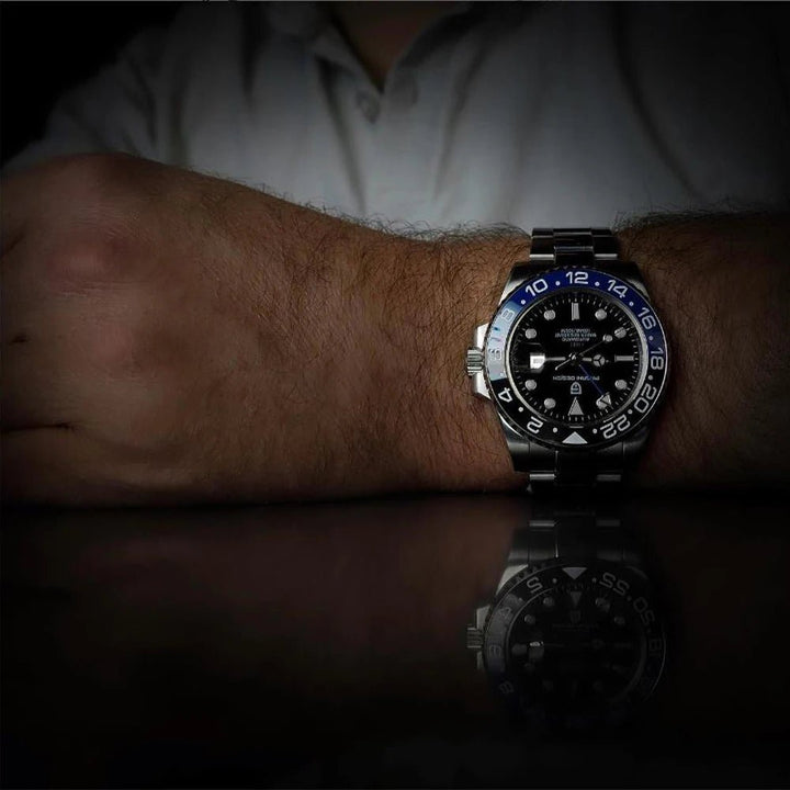Horizon Automatic Black & Blue Watch - Williams Brothers