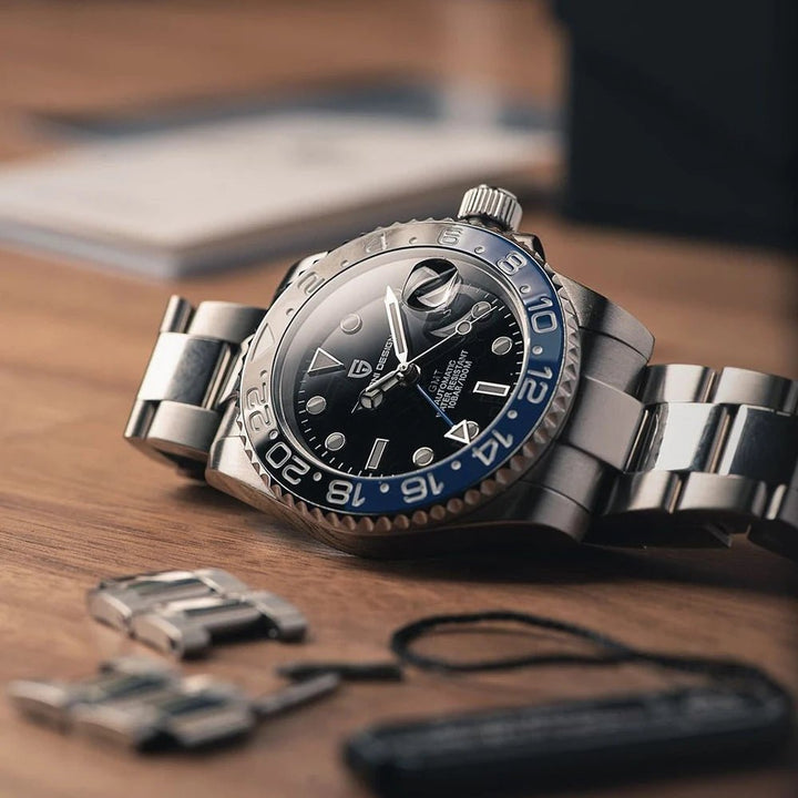 Horizon Automatic Black & Blue Watch - Williams Brothers