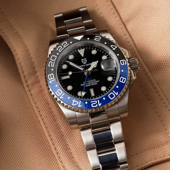 Horizon Automatic Black & Blue Watch - Williams Brothers