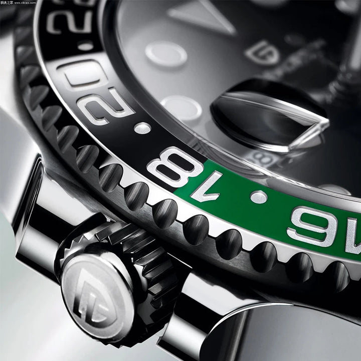 Horizon Automatic Black & Green Watch - LEFT HAND - Williams Brothers