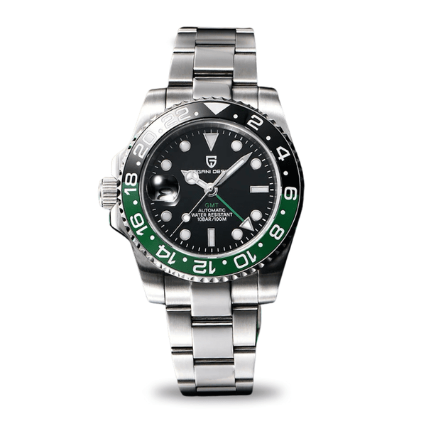 Horizon Automatic Black & Green Watch - LEFT HAND - Williams Brothers