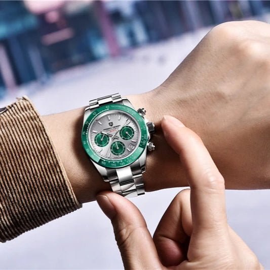 Phantom Quartz Chronograph Watch Green - Williams Brothers