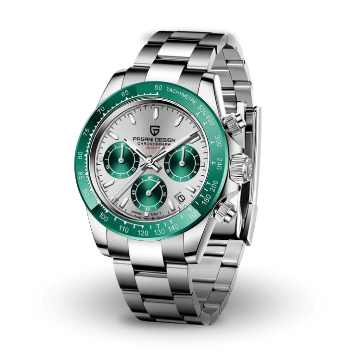 Phantom Quartz Chronograph Watch Green - Williams Brothers