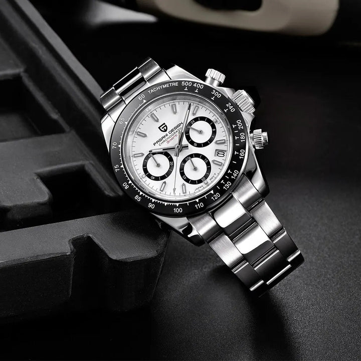 Phantom Quartz Chronograph Watch White - Williams Brothers