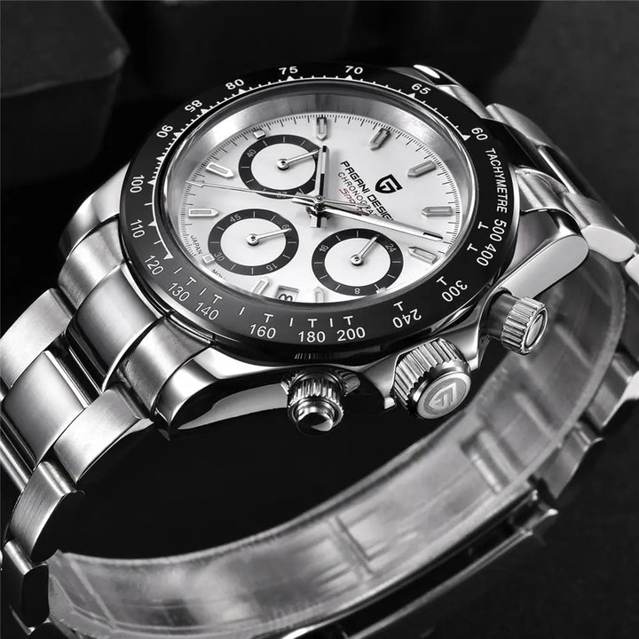 Phantom Quartz Chronograph Watch White - Williams Brothers