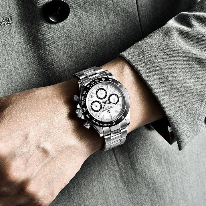 Phantom Quartz Chronograph Watch White - Williams Brothers