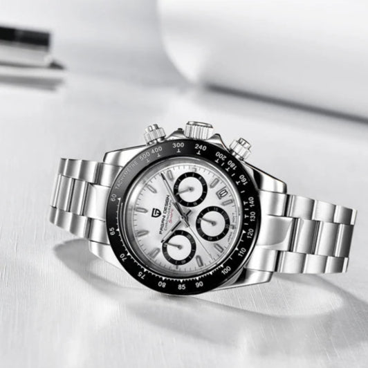 Phantom Quartz Chronograph Watch White - Williams Brothers