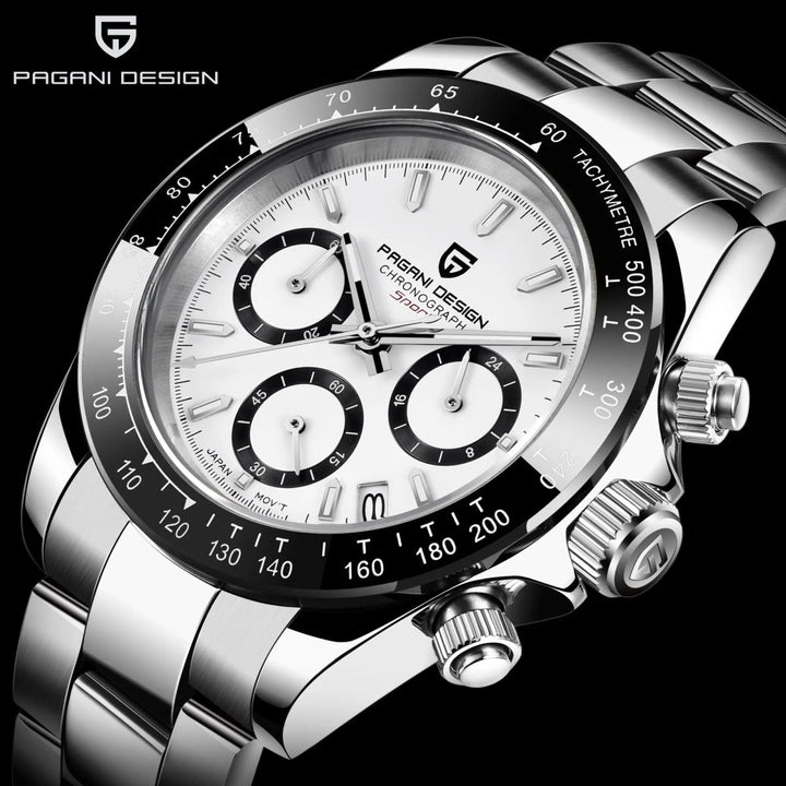 Phantom Quartz Chronograph Watch White - Williams Brothers
