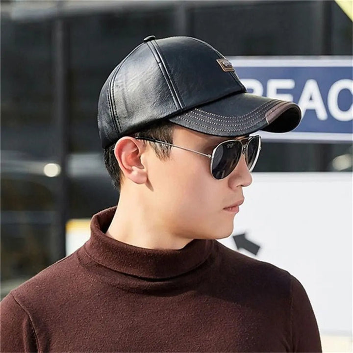 Premium Outback Leather Cap - Williams Brothers